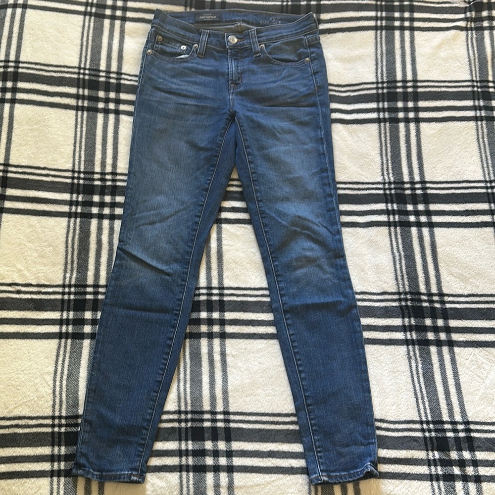 J Crew toothpick denim blue jeans size 25 new